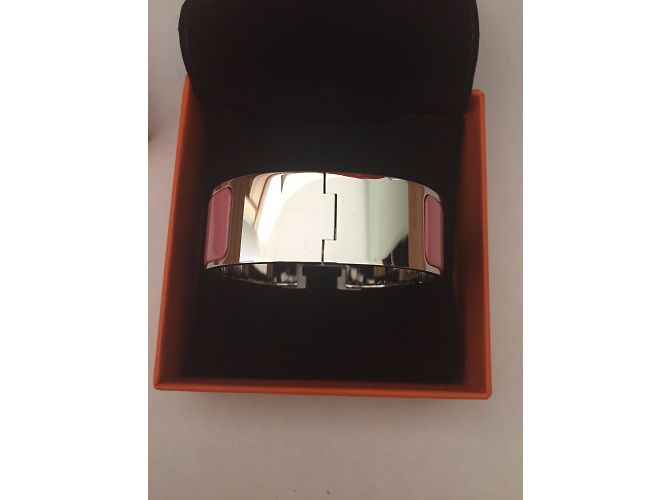 Hermès Pulsera Clic Clac H Plata Rosa - vista 5