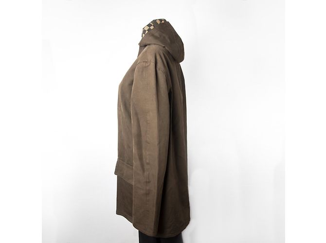 Louis Vuitton LongHoodedDamierJacket Brown - view 3