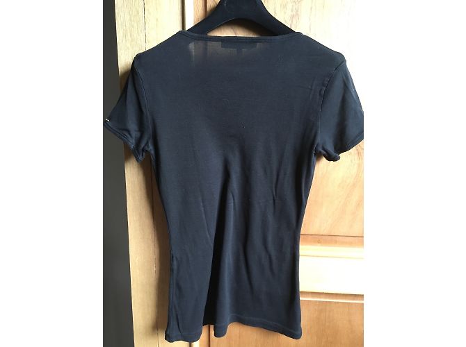 Camiseta Sportmax negra de algodón con cuello en V Negro - vista 5