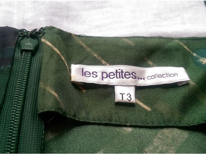 Vestito Les Petites in seta multicolore senza maniche Verde - vista 10