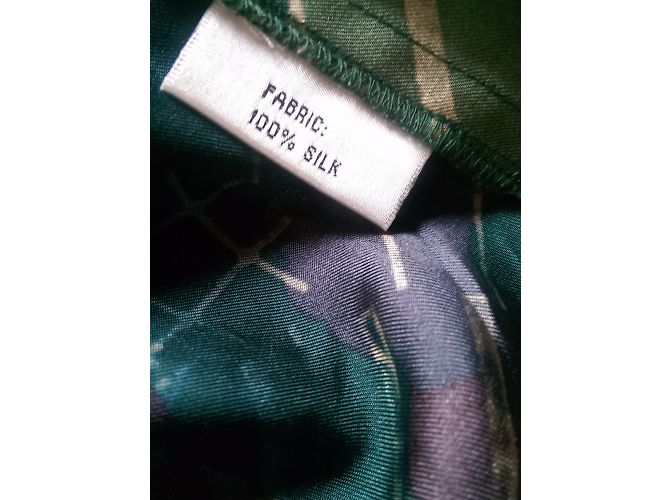 Vestito Les Petites in seta multicolore senza maniche Verde - vista 11