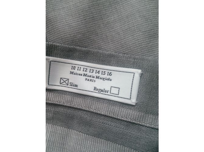 Camicia Maison Martin Margiela in cotone grigia a maniche lunghe Grigio - vista 5