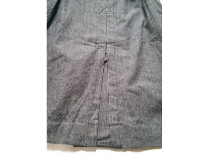 Gabardina Dkny Azul Gris de Algodón - vista 8