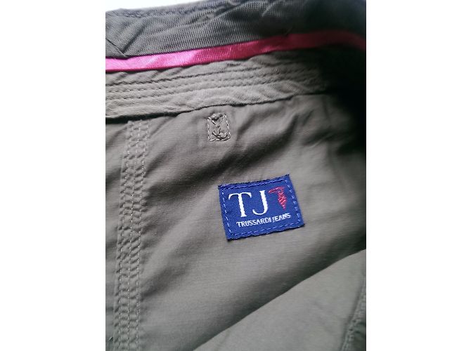 Trussardi Jeans Hose Grün Khaki mit Multitaschen - Ansicht 10