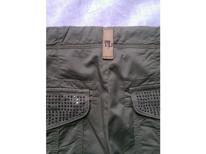 Trussardi Jeans Hose Grün Khaki mit Multitaschen - Ansicht 7