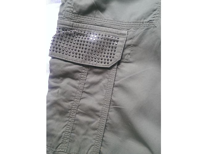 Trussardi Jeans Hose Grün Khaki mit Multitaschen - Ansicht 8