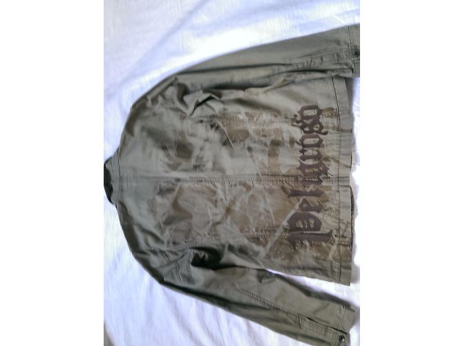 Giacca Blazer Calvin Klein Verde Cotone Lino M - vista 4