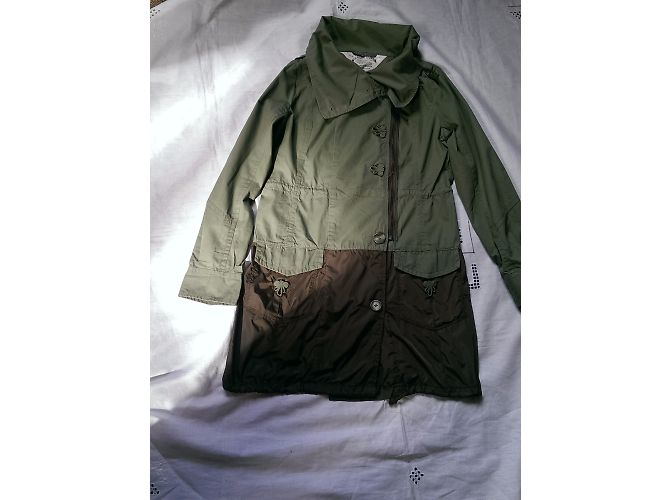 Chaqueta Tommy Hilfiger Verde de Algodón y Nailon Talla S - vista 3
