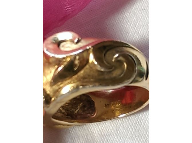 Lanvin Ring aus vergoldetem Silber Größe 60 Golden - Ansicht 6