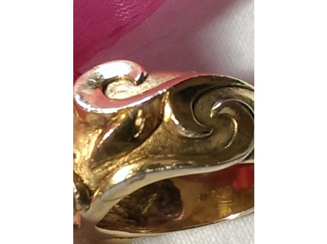 Lanvin Ring aus vergoldetem Silber Größe 60 Golden - Ansicht 7