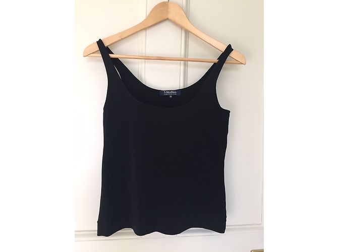 Top sin mangas negro Max Mara Talla 42 - vista 3