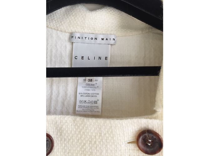 Céline Kurze Jacke gefüttert Wolle Roh - Ansicht 2