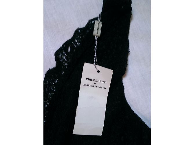 Philosophy Di Alberta Ferretti Kleid aus schwarzer Spitze - Ansicht 7