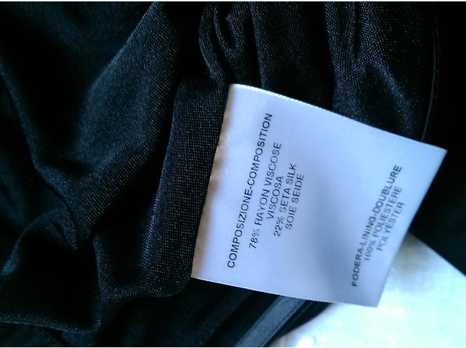 Gonna Gucci nera in seta e viscosa Nero - vista 11