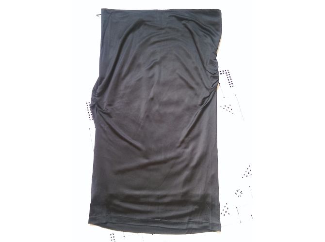 Gonna Gucci nera in seta e viscosa Nero - vista 4