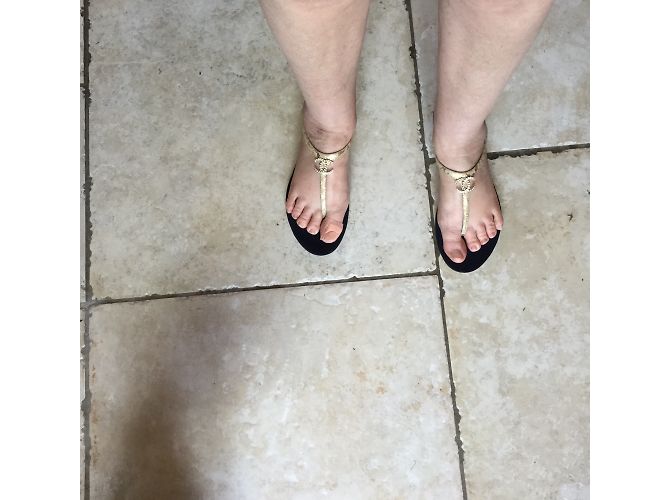 Chanel Sandalias Dorado - vista 6