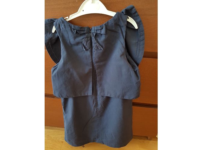 Robe Chloé en coton bleu marine 5 ans - vue 5