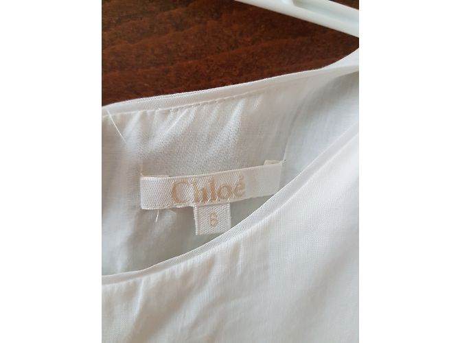 Robe en coton blanche Chloé 6 ans - vue 3