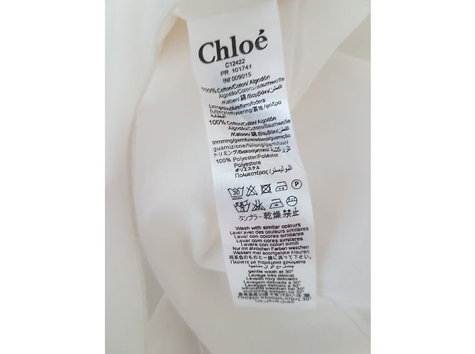 Robe en coton blanche Chloé 6 ans - vue 4