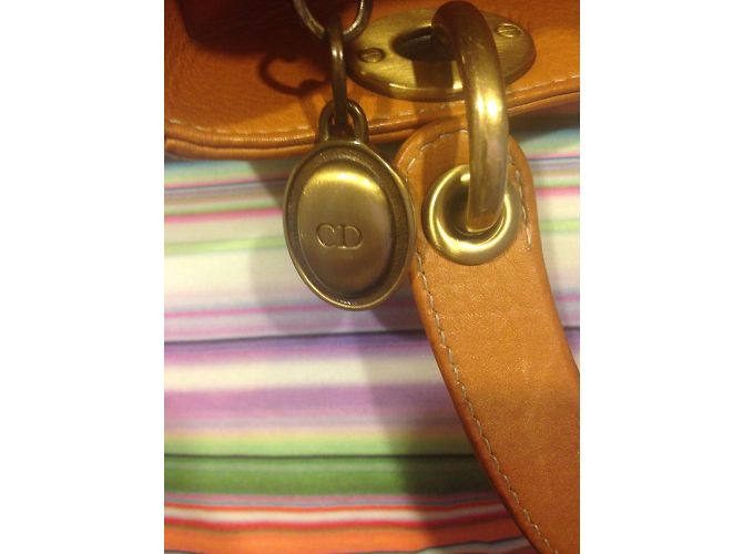 Bolsa de mão Christian Dior Lady Dior em couro marrom claro Castanho claro - vista 18