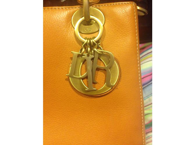 Bolsa de mão Christian Dior Lady Dior em couro marrom claro Castanho claro - vista 7