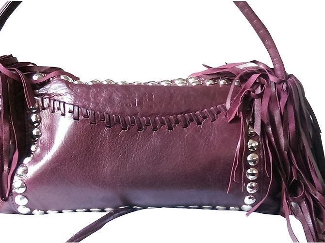 Sonia Rykiel Albert Lammledertasche Pflaume - Ansicht 2