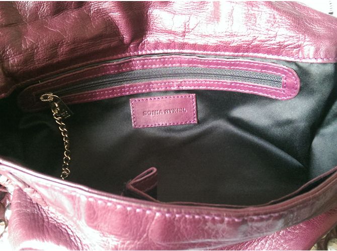 Sonia Rykiel Albert Lammledertasche Pflaume - Ansicht 6