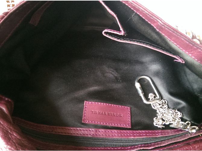 Sonia Rykiel Albert Lammledertasche Pflaume - Ansicht 7
