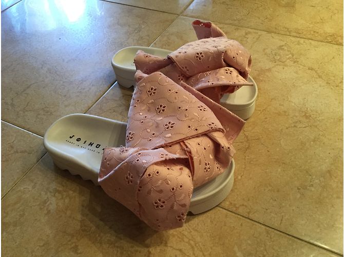 Joshua Sanders Mules Rosa - vista 3