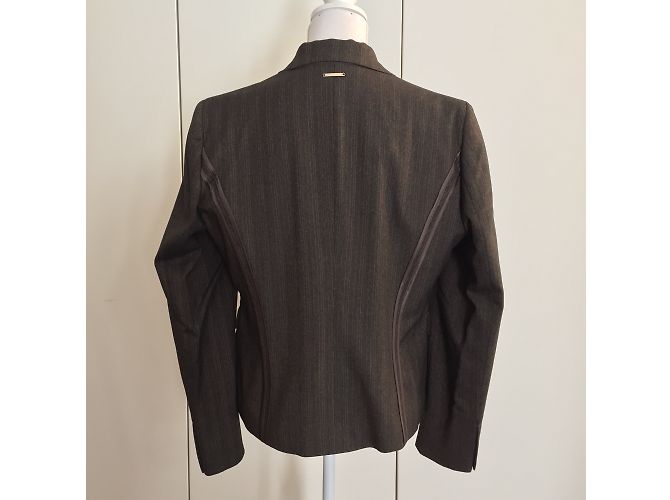 Trussardi Jeans Brown Viscose Jacket IT 46 - view 4