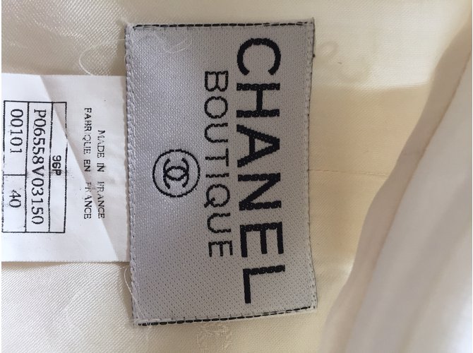 Chanel Chaqueta Blanco - vista 6