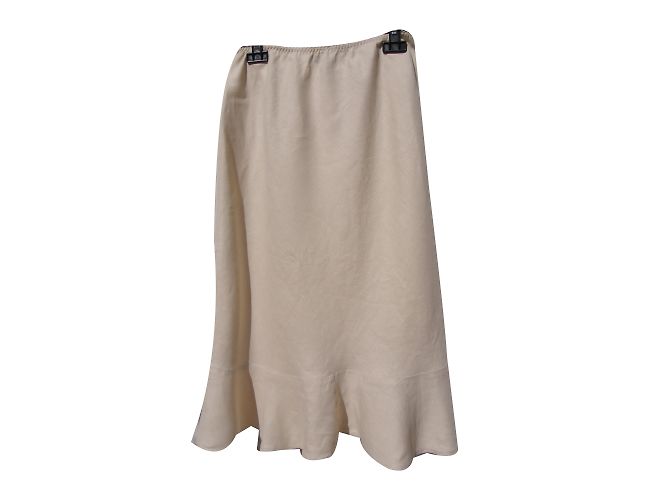 Falda de lino beige Gerard Darel - vista 2
