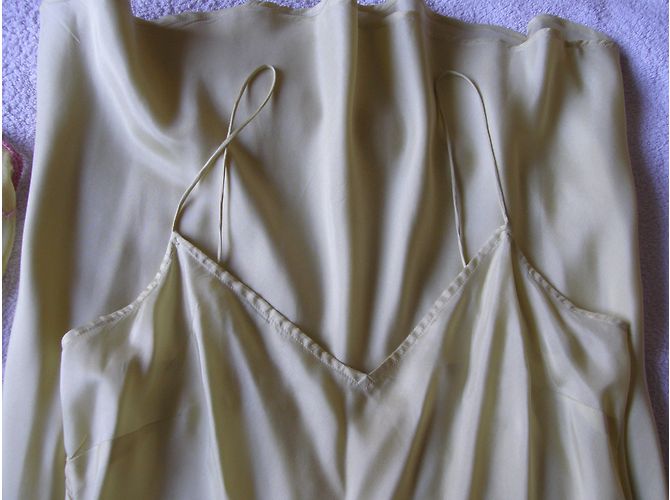 Autre Marque Vestido bordado ARAYAL de seda amarillo - vista 6