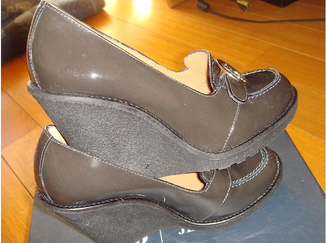 Mocassini Armani Jeans in vernice marrone scuro - vista 10