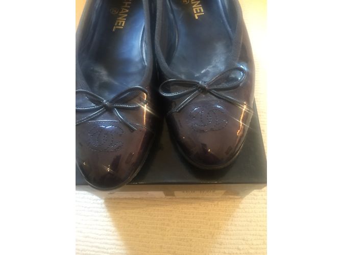 Chanel Ballerine Blu - vista 3