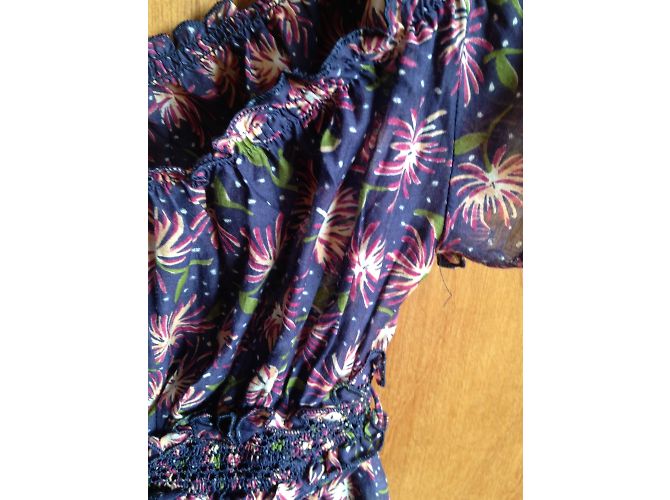 Sportmax Bluse aus Seide und Baumwolle Blau Mehrfarbig - Ansicht 7