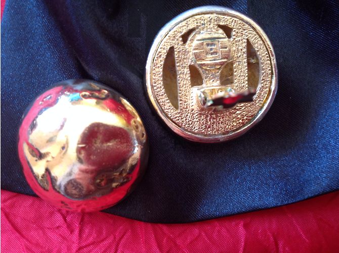 Orecchini Yves Saint Laurent stile pepita dorati D'oro - vista 8