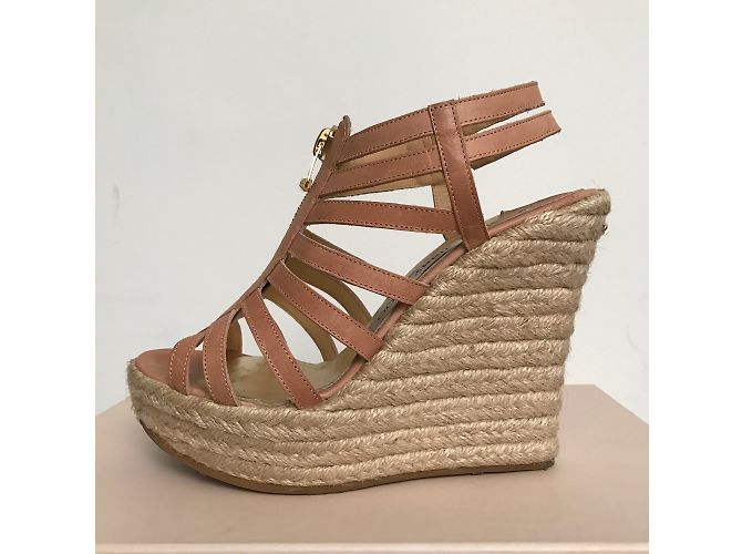 Sandali Jimmy Choo in pelle Flesh Carne - vista 3