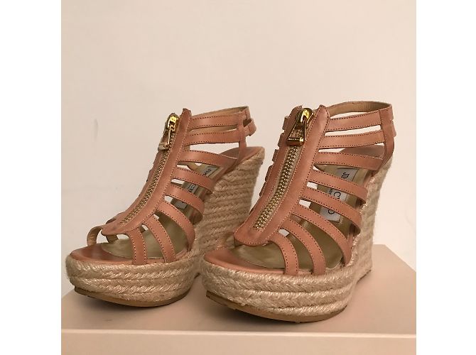 Sandali Jimmy Choo in pelle Flesh Carne - vista 7