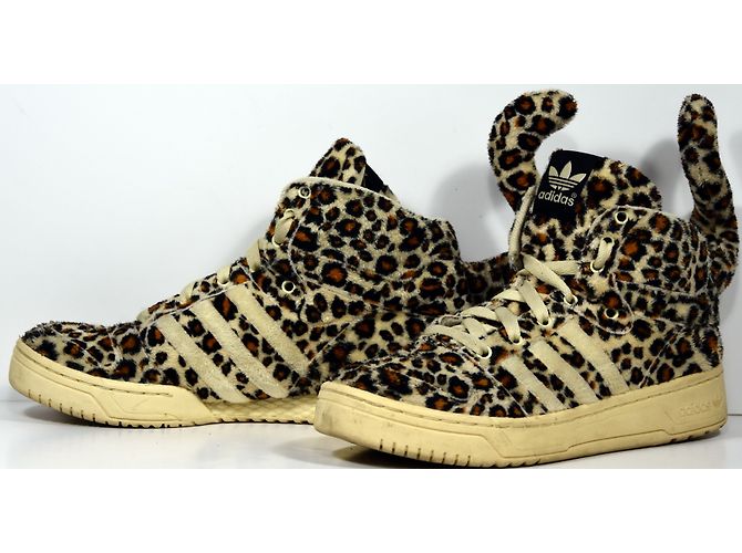 Jeremy Scott Pour Adidas Turnschuhe Leopardenprint - Ansicht 3