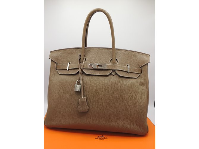 Hermès HERMES BIRKIN 35 andare Beige - vista 11