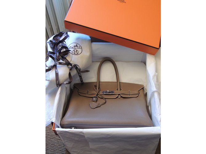 Hermès HERMES BIRKIN 35 andare Beige - vista 8