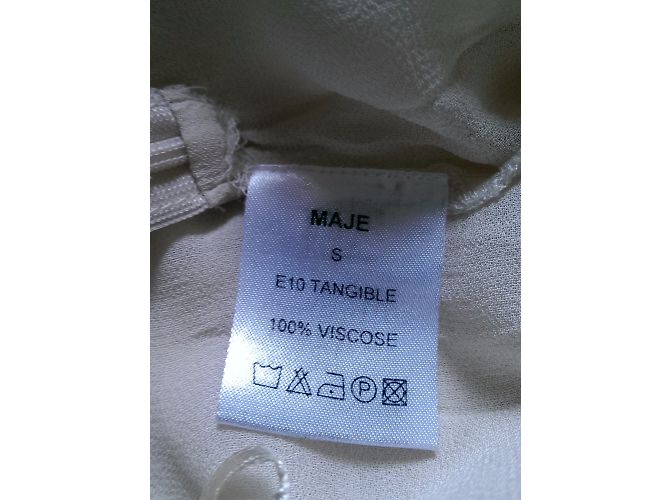 Maje Tangible Minirock Creme Viscose Roh - Ansicht 3