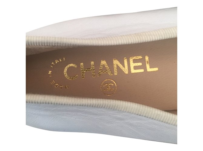 Chanel Bailarinas Blanco - vista 2