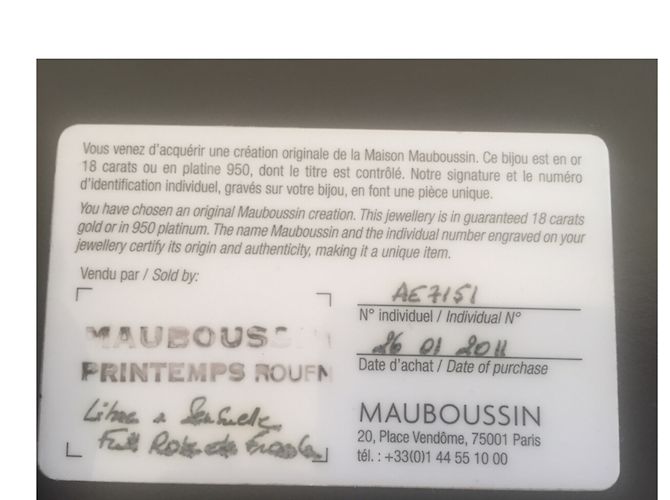 Mauboussin anillo - vista 5