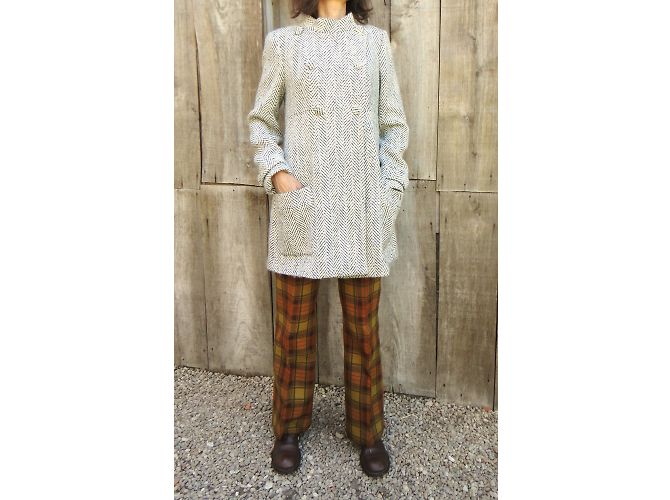 Abrigo Paul & Joe de lana y tweed blanco - vista 6