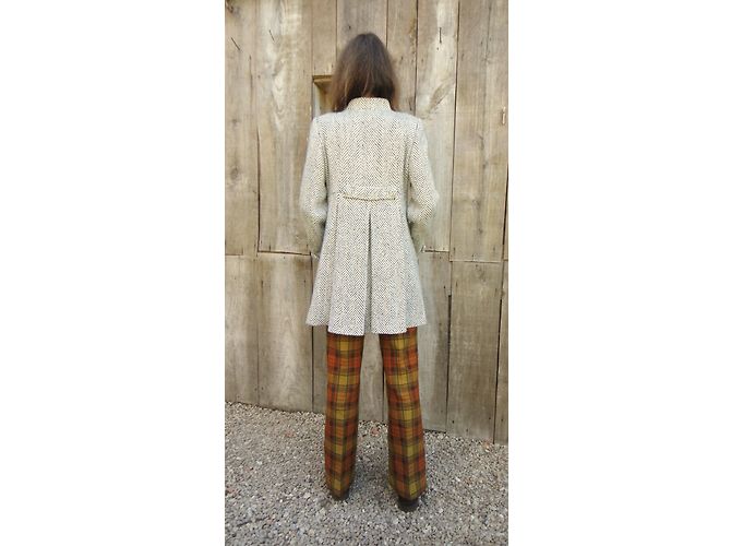 Abrigo Paul & Joe de lana y tweed blanco - vista 7