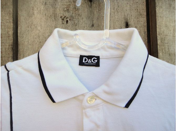 Polo Dolce & Gabbana Blanco de Algodón Talla M - vista 7