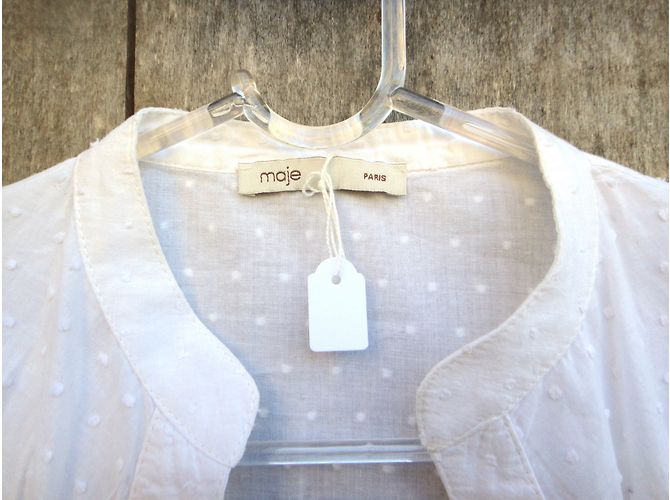 Vestido Maje Melissa de algodón blanco - vista 6