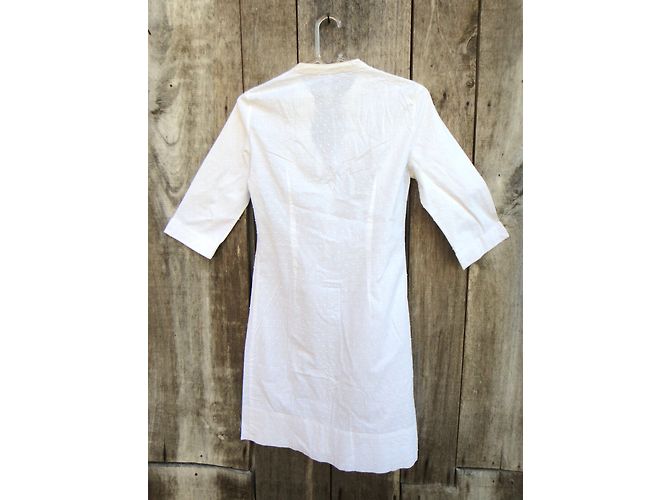 Vestido Maje Melissa de algodón blanco - vista 9